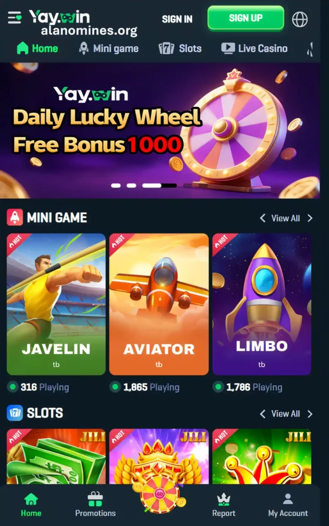 Yay Win Game APK 2025-Interface